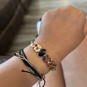 Tous Stainless steel bracelet with gems